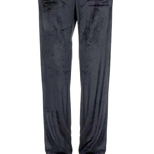 Sold!!! Versace men’s large black velour sweatpants with logo on back pocket